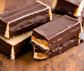 Homemade Vegan Twix Bars