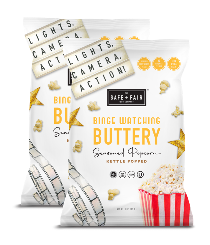 Binge Watching Buttery Seasoned Popcorn Pack