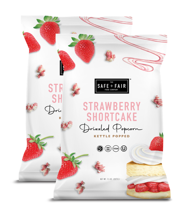 Strawberry Shortcake Drizzled Popcorn Pack