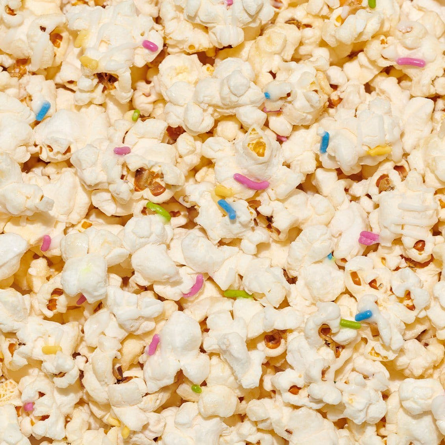 Birthday Cake Drizzled Popcorn